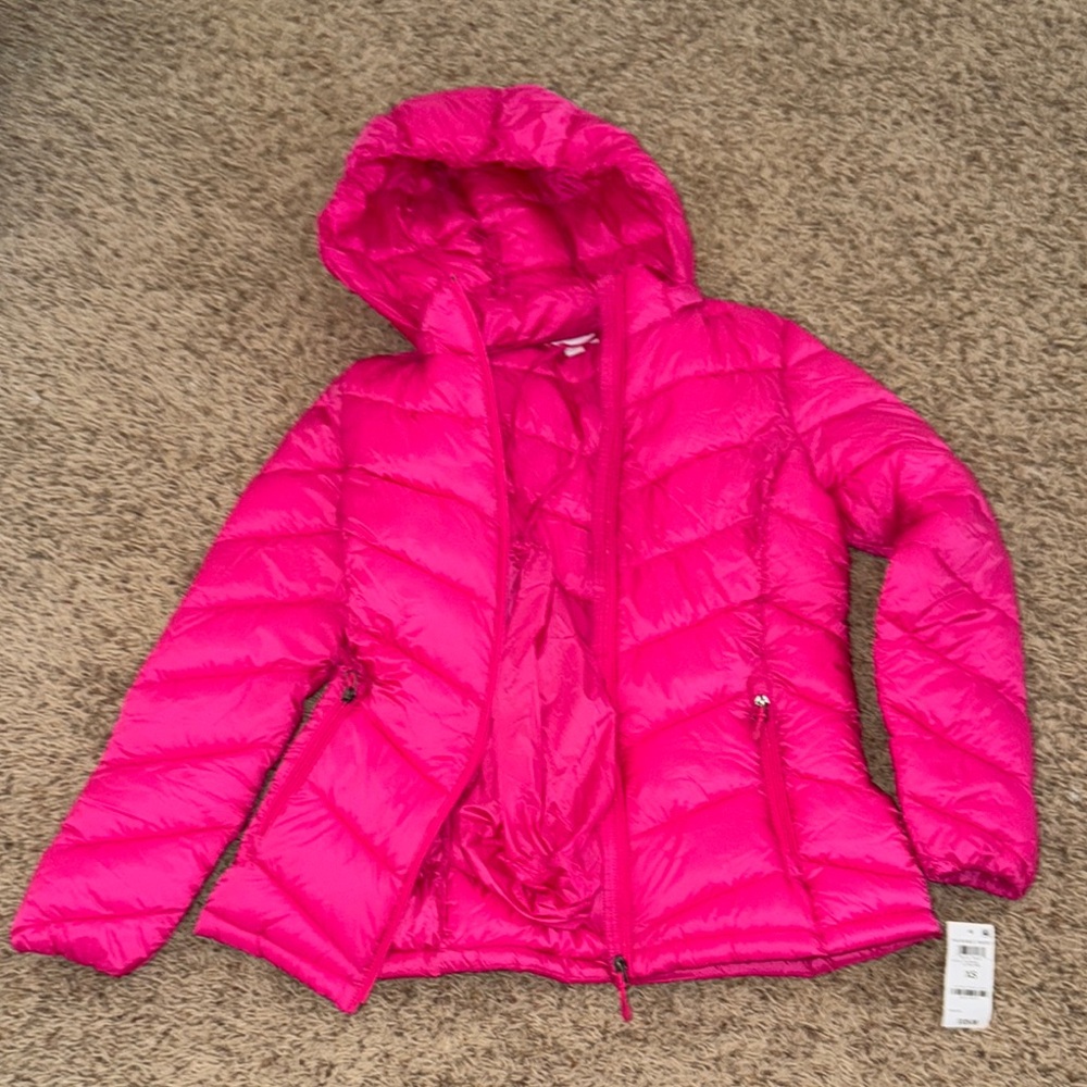 Women's Pink Puffer Jacket